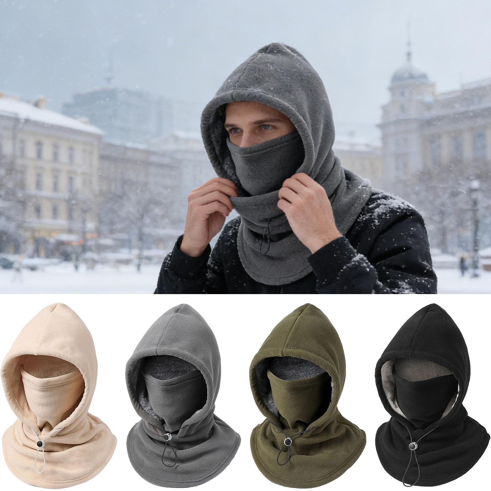 Cycling To Work - Winter Hood Hat Windproof Warm Adjustable