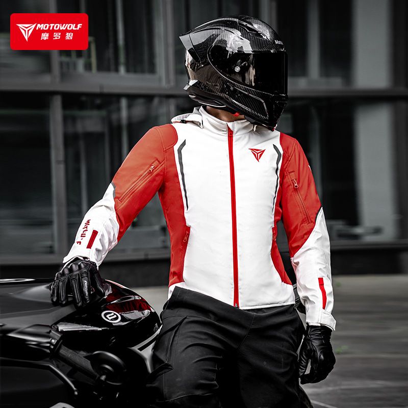 Cycling Commute Gear - MOTOWOLF Windbreaker Motorcycle Riding Jacket Breathable