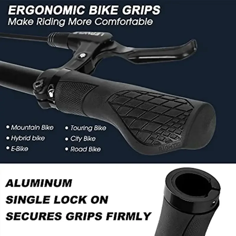 Alloy and Rubber Bike Grips -  - đánh giá và giá Commuting On Mountain Bike
