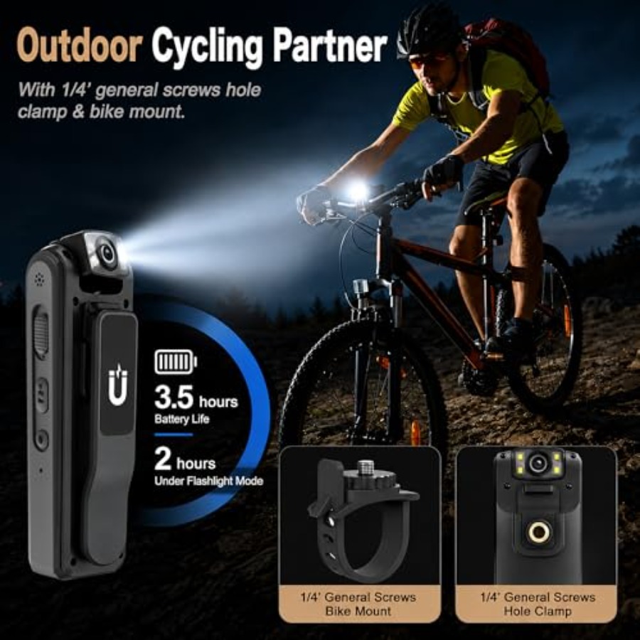 4K Body Camera for Work Cyclin - đánh giá và giá Cycling To Work