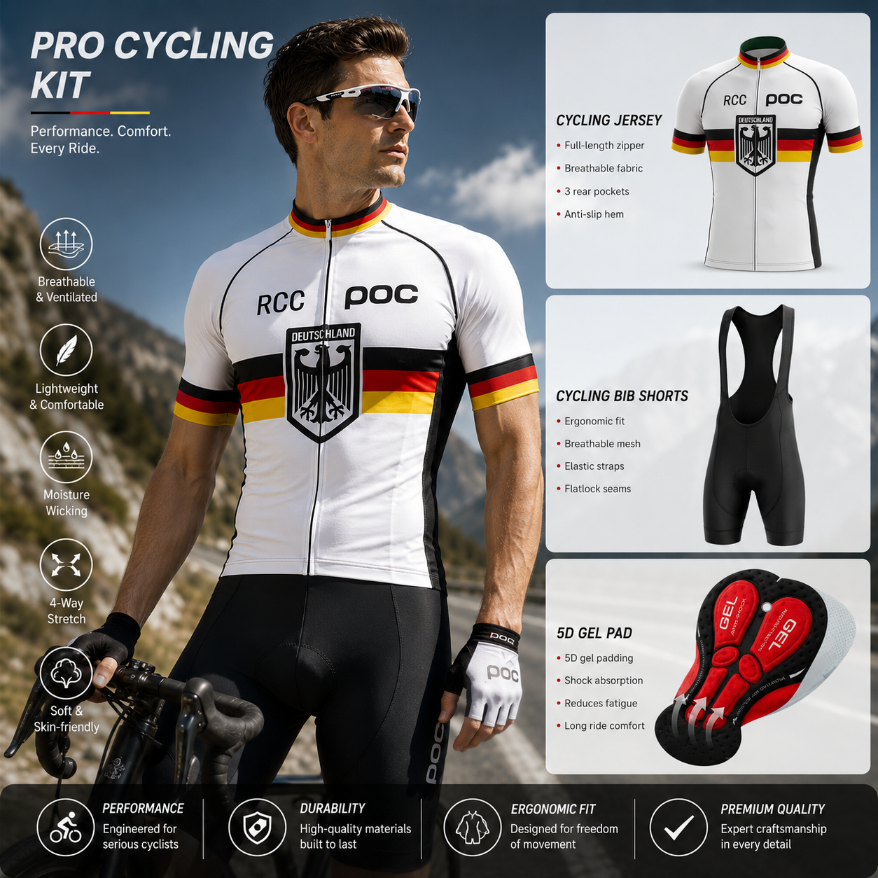 RCC POC 2026 Short Sleeve Men  - đánh giá và giá Cycling Commuter Pants