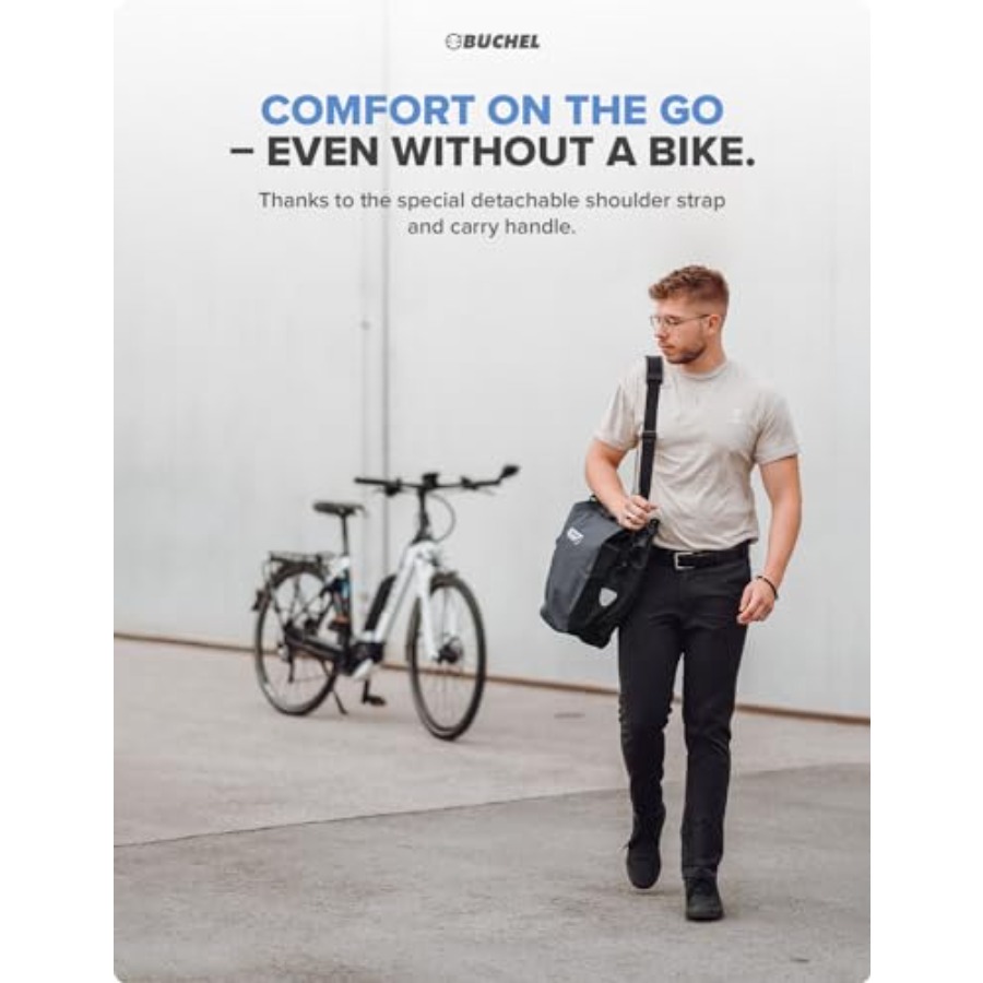 Bike pannier rack bag for groc - đánh giá và giá Waterproof Cycling Commute