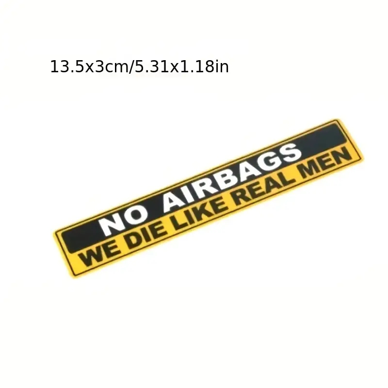2pcs Caution NO AIRBAGS We Die - đánh giá và giá Cycling Quote