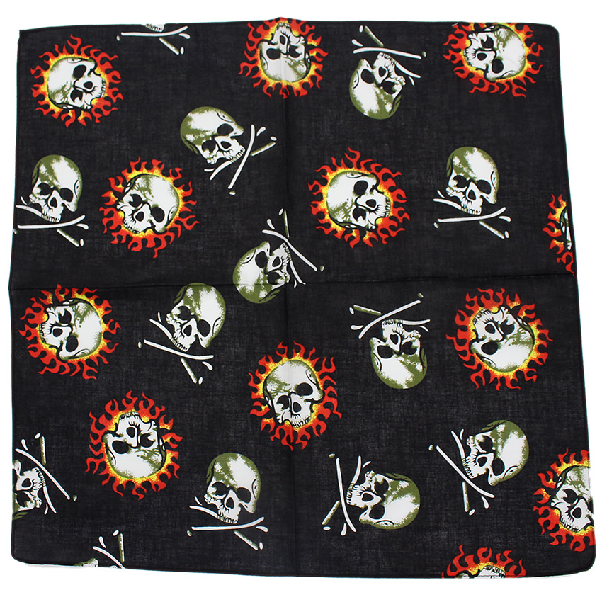 Skull Bandana Square Scarf 100 - đánh giá và giá Cycling Zones
