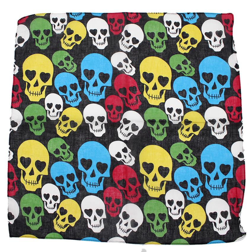 Skull Bandana Square Scarf 100 - đánh giá và giá Cycling Zones
