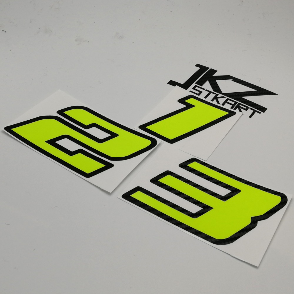JKZ STKART Neon Number Sticker - đánh giá và giá Cycling Quote