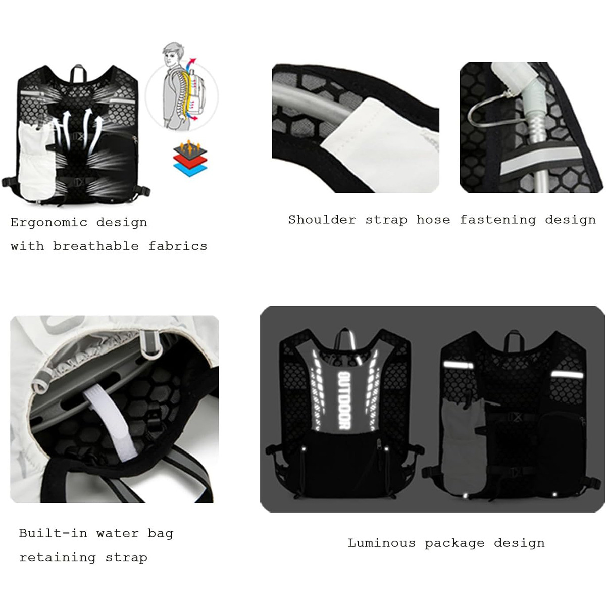 Reflective Running Hydration V - đánh giá và giá Reflective Vest Cycling